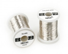 Colour Wire, 0.2 mm, Silver